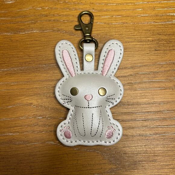 Portland Leather Bunny Charm PLG Woodland Bunnies Bag Charm Keychain Tassel - Picture 1 of 4